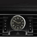 1X Black Luminous Pocket Mini Quartz Analog Watch Stick-On Clock Car Accessories