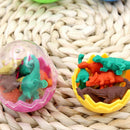 7Pcs/1Egg Mini Kids Students Office Stationery Eraser Pencil Rubber Dinosaurs