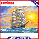 11CT Full Cross Stitch Smooth Sailing Stamped DIY Cotton Thread Print Needlework
