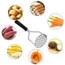 Cooking Concepts Potato Masher Vegetable Crusher Stainless Steel Black Handle