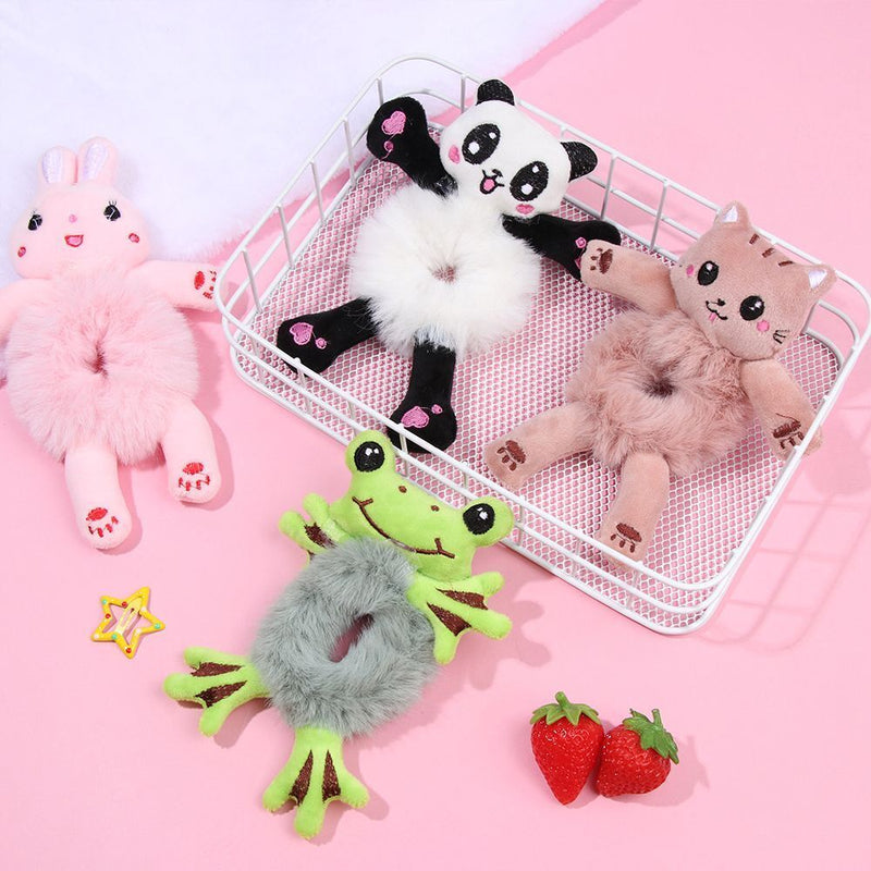 Elastic Hair Accessories Animal Hair Ties Plush HairBands Headband HairHoop