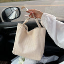 Beach Straw Shoulder Bags Women Large Leather Top-handle Shopping Handbag Purses