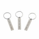 Lovers Present Metal Car Pendant I Love You 3000 Keyring Keyfob Key Ring