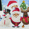 Santa Claus 5D DIY Special Shape Part Drill Diamond Greeting Card (HK204)