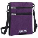 Waterproof Travel Shoulder Neck Bag Messenger Passport Holder (Purple) Newly