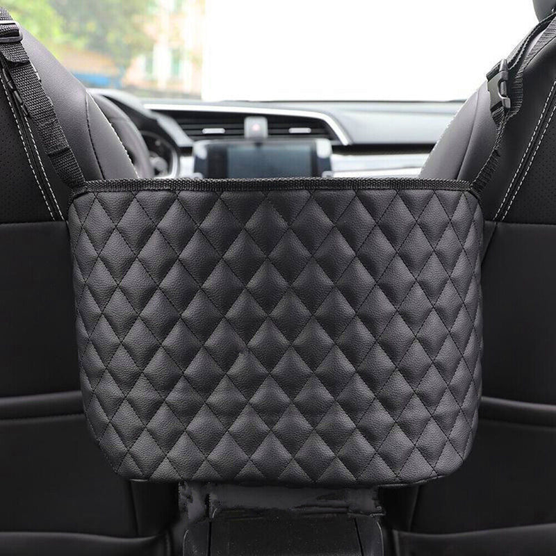 Car Seat Storage Bag Pocket Storage Auto Leather Interior Organizer Hanging Box