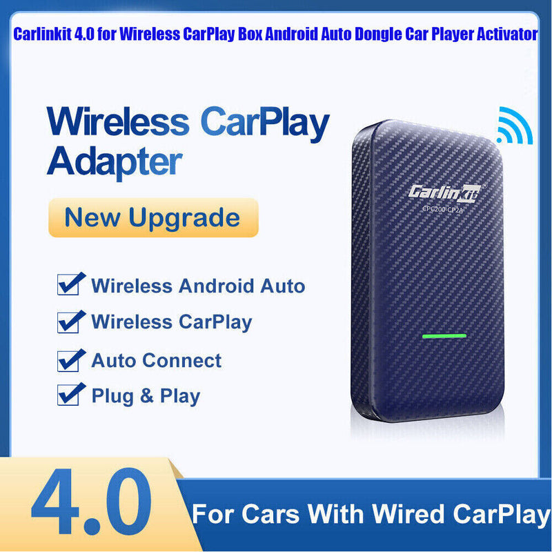 Carlinkit 4.0 for Wireless CarPlay Box Android Auto Dongle Car Player Activator