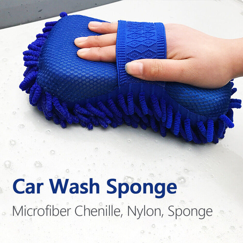 Chenille Microfiber Car Wash Sponge for Washing Car Truck SUV Motorcycle
