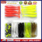 40pcs Soft Fishing Lure Kit Jig Head Hook Artificial T Tail Bait with Tackle Box