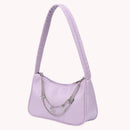 Women Butterfly Chain PU Shoulder Underarm Bags Fashion Solid Color Handbags