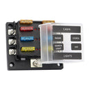 6x flat fuse fuse box fuse block holder with fuses for