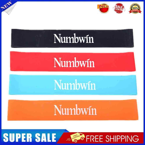 4pcs/set Latex Resistance Bands for Yoga Workout Black Red Blue Orange 600mm