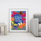Letter Flowers Canvas Paint By Numbers Oil Hand Painted Home Decor (S228)