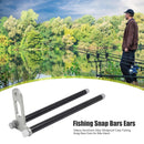 Carp Fishing Tackle Aluminum Windproof Stick Snag Bar Ear Connect w/ Bite Alarm