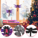 Metal Dragonfly Outdoor Garden Wall Decor Fence Hanging Iron Art (1pc) Newly