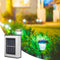 2pcs LED Solar Light Wall-Mounted Waterproof Garden Lamps (White Light)