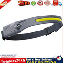 COB LED Headlamp Sensor Headlight Rechargeable Outdoor Work Light (Grey) Newly