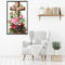 Diamond Painting Kit Flower Cross Full Square Drill Rhinestone DIY Decorati