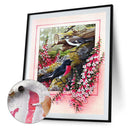 Flower Bird Oil Paint By Numbers Kit DIY Drawing Picture for Adults Home Decor