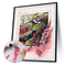 Flower Bird Oil Paint By Numbers Kit DIY Drawing Picture for Adults Home Decor