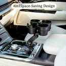 360° Rotating & Adjustable Car Cup Holder Expander Base 6563 Convenient F4B2