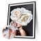 40x50cm Oil Paint By Numbers Flower Girl Frameless Picture Home Room Decoration