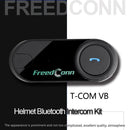 2PCST-COM VB Waterproof Motorcycle Helmet Bluetooth-Compatible Intercom Headset
