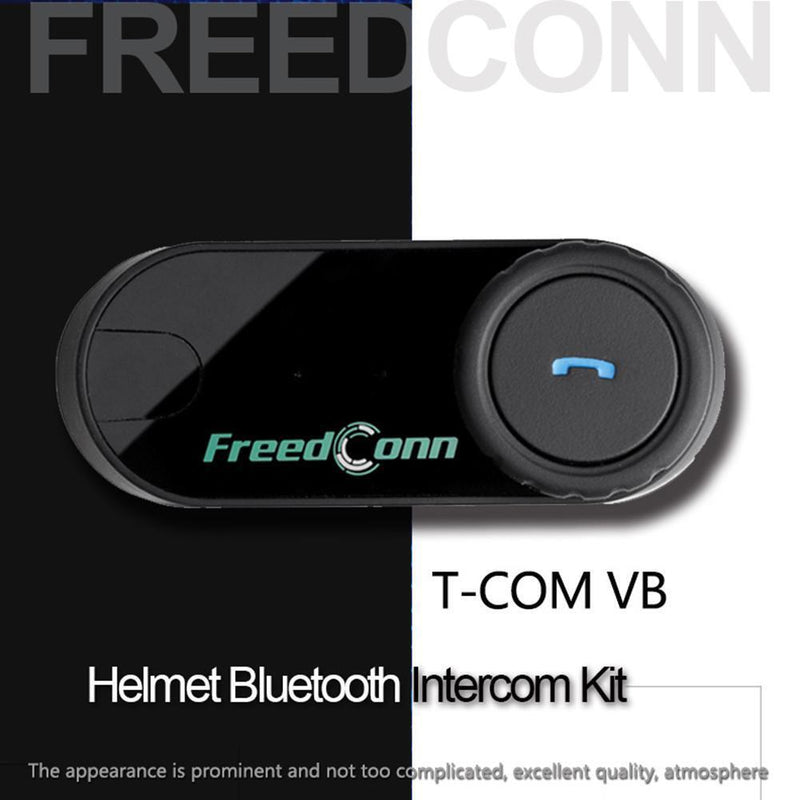 2PCST-COM VB Waterproof Motorcycle Helmet Bluetooth-Compatible Intercom Headset