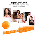 Women Hair Brush Scalp Massage Designed Anti-static Claw Hair Comb (Orange)