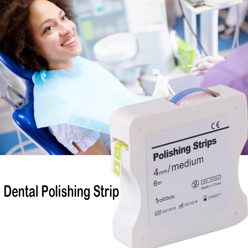 4mm Dental Polishing Strip Roll Kit Teeth Whitening Interdental Grinding Strips