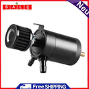 Reservoir Oil Fuel Catch Can Kit 2 Port Oil Tank w/ Drain Valve Breather Filter