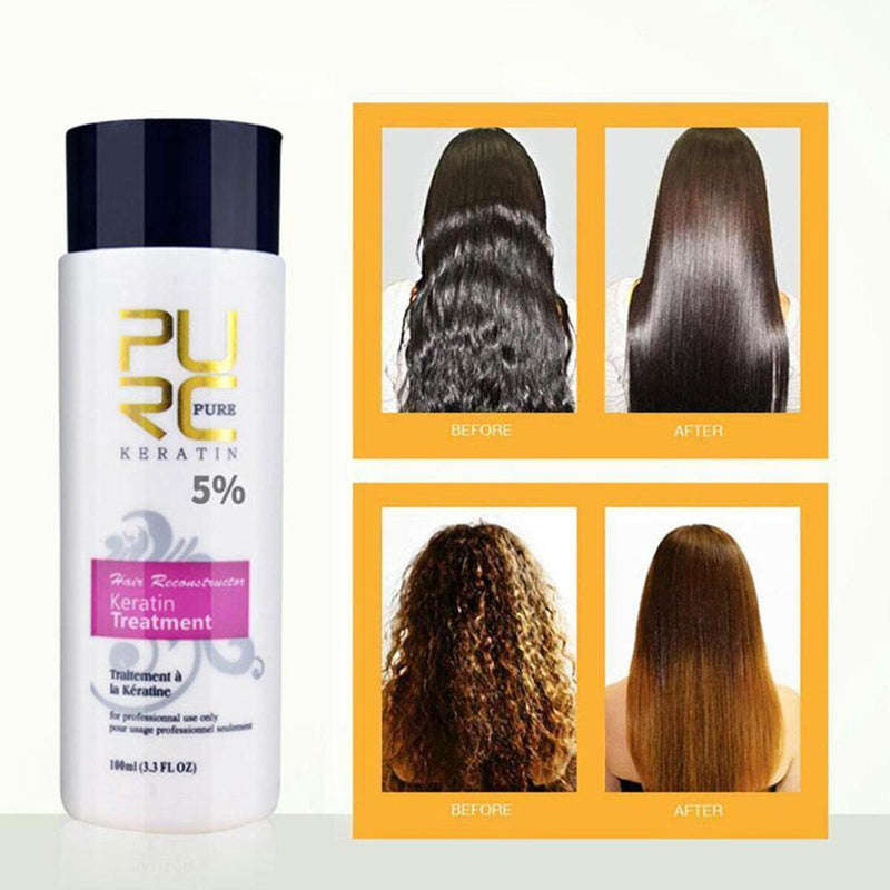 PURC 5% Brazilian Baked Oil Repair Dry and Dry Softener, Shiny Soft_