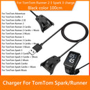 100cm USB Charging Cable Watch Charger Cord for TomTom Spark Runner2/3/Spark 3