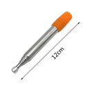 Blow Fire Tube Outdoor Camping Cooking Retractable Mouth Blowpipe (Orange) Newly
