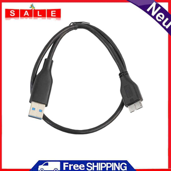 47cm 1.5ft USB 3.0 Male-A, USB 3.0 Micro-B Data Cable Black