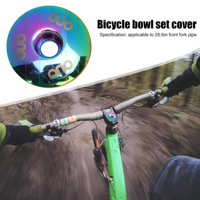 OUO MTB Mountain Road Bike Headset Cover Aluminum Alloy Bowl Cover Stem Top C