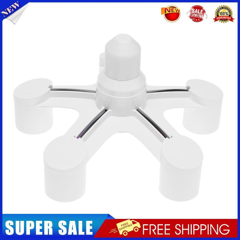 3 in 1/4 in 1/5 in 1 E27 to E27 Base Socket Splitter LED Light Lamp Bulb(C)