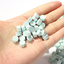 200pcs Octagonal Wax Seal Beads Retro Stamp Tablet for Envelope (Jade) Newly