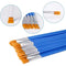 2*Plastic Rod Brush Digital Oil Brush Pointed Hook Line Viny Brush Flat Pen I9F8