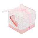 10pcs Double Heart Cut Hollow Candy Boxes Valentine Gifts Wedding Supplies Decor