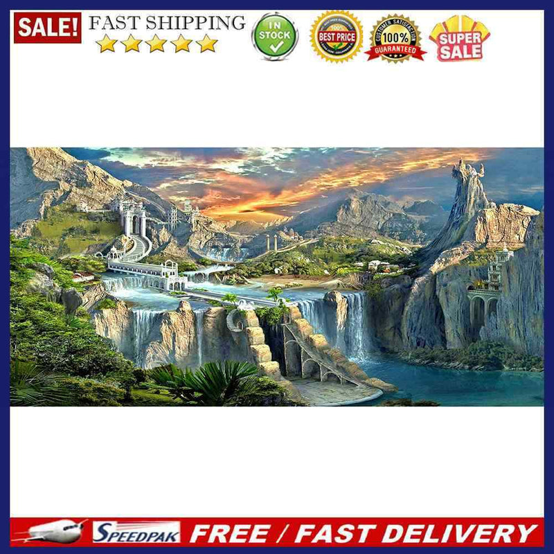 Drawing Kit 5D Art Diamond Painting Amazing Landscape DIY Full Round Drill Cr