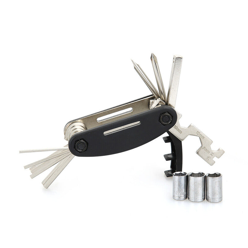 All in 1 Multi-Function Tool Repair Kit Set with Pump Bag for Bicycle