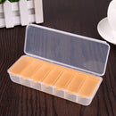 Large Travel Pill Cases Portable 7-Day Medicine Box Tablet Container(Orange