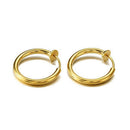 European Simple Hoop Earrings Women Men Round-shaped Ear Nose Piercing Jewelr
