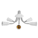 Adjustable E27 Lamp Holder for LED Light Adapter Multi-conversion (5-head) Newly