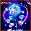 Handmade Full Square Drill 5D Blue Rose Drawing Kit DIY Diamond Painting Craft