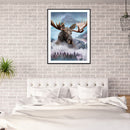 5D DIY Diamond Painting Misty Hippo Full Round Drill Mosaic Picture Wall Art Kit