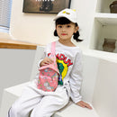 Children Cute Cartoon Print Chest Bag Crossbody Bags Mini Nylon Messenger Bags