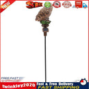 LED Solar Lights Owl Lawn Stakes Lamp Yard Art Home Garden Decor (Brown) Newly