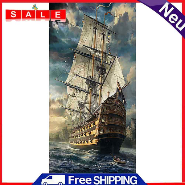 5D Diamond Embroidery Sea Sailboat Mosaic Home Decor Drawing for Wall Gifts